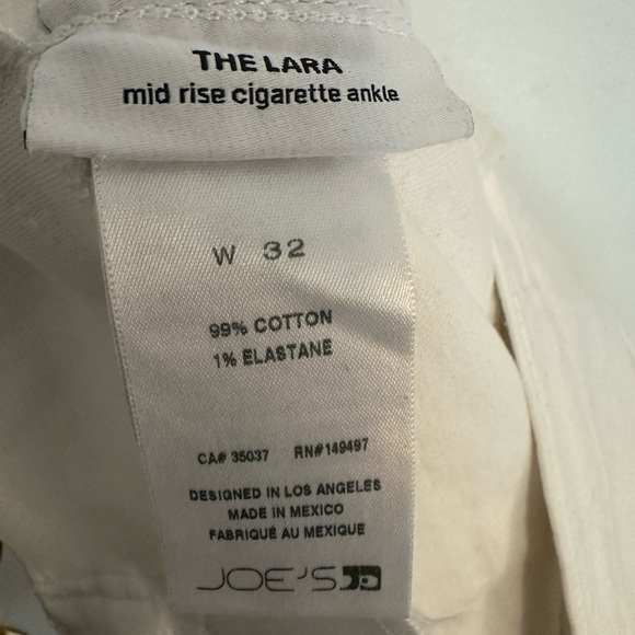 Joe’s Jeans The Lara Maternity Jeans Mid Rise Cigarette Size 32 NWOT - Picture 5 of 5